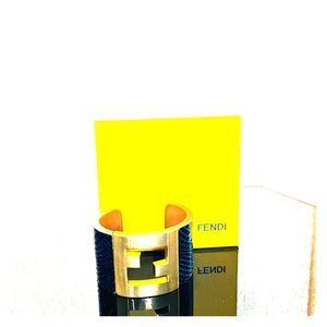 Fendi Snakeskin Cuff Bracelet